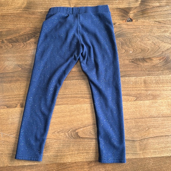 2 pair of Old Navy sparkly fleece lined leggings - Picture 4 of 9